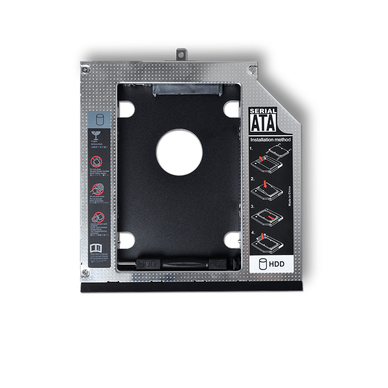 2nd HDD Caddy 9.0mm 9.5mm 12.7mm 2.5" HDD SATA Adapter For Laptop CD/DVD-ROM - BESTA